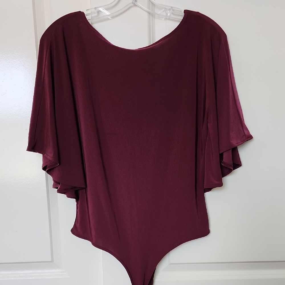 Jennifer Lopez Wine Draped Bodysuit